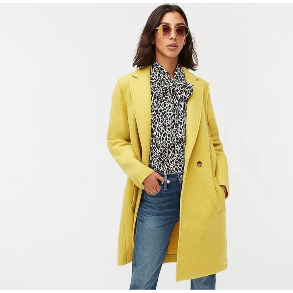 J. Crew New! Daphne Italian Wool Topcoat Coat